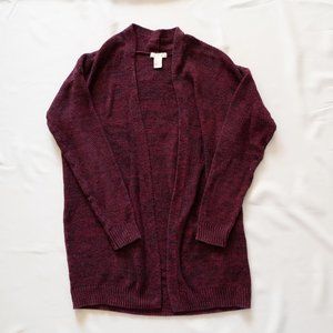 H&M Maroon Knit Cardigan‎